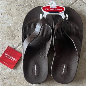 Okabashi Dark Brown Sandals - New / Surf - XXL 11.5-12.5